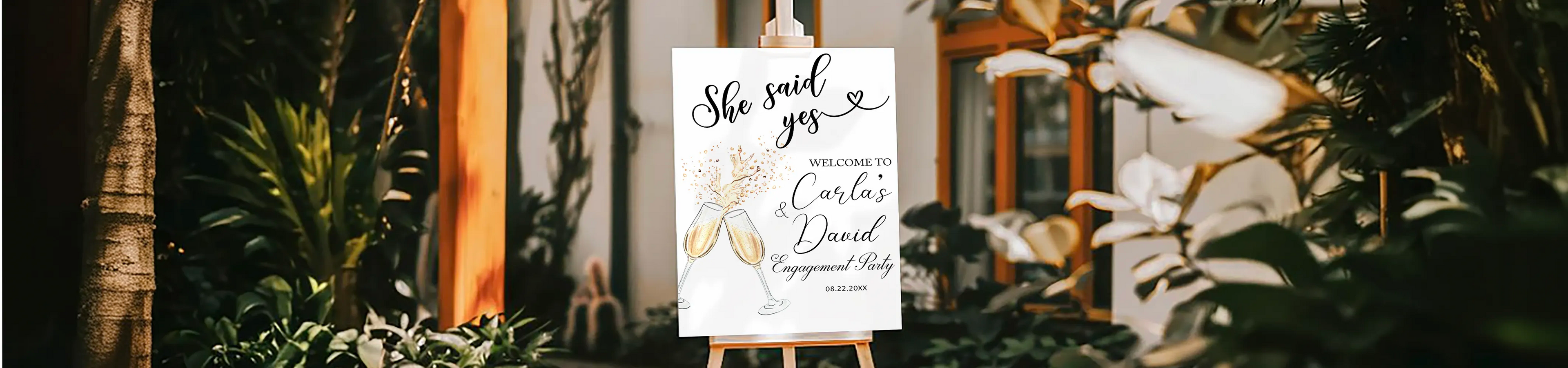 Engagement Welcome Signs