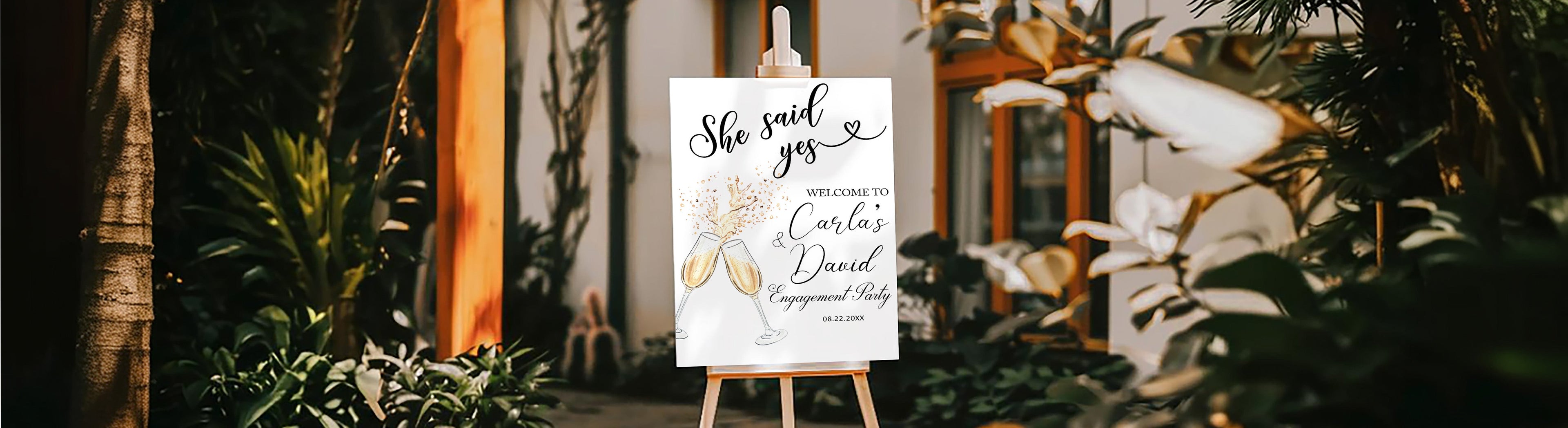 Engagement Welcome Signs