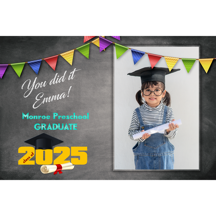 Pre - K Chalkboard Graduation Yard Signs
