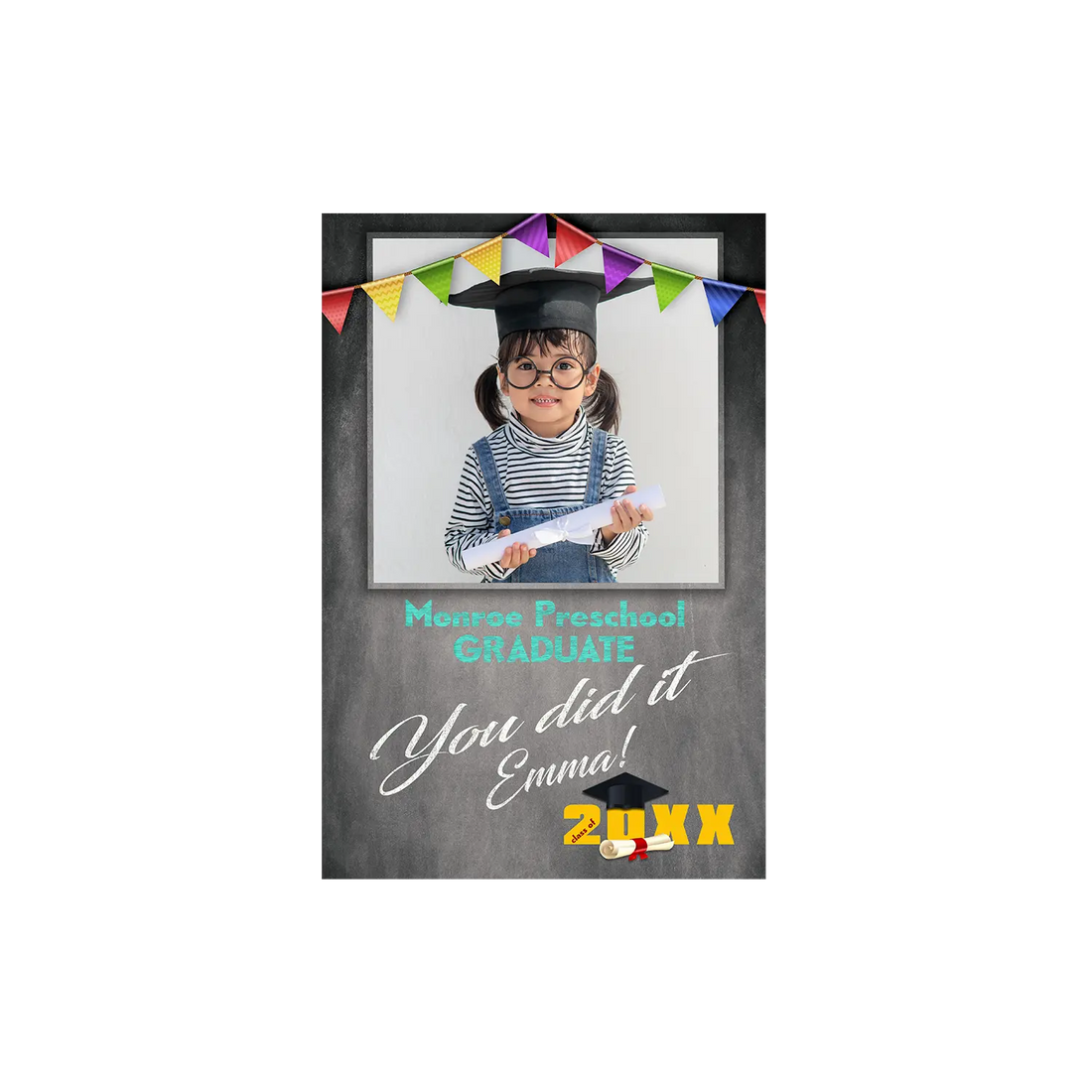 Pre - K Chalkboard Graduation Banner