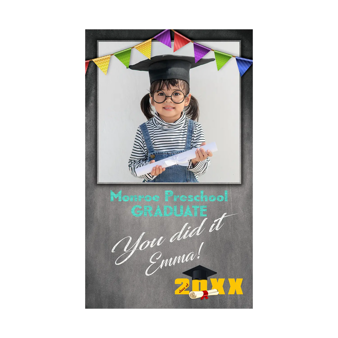 Pre - K Chalkboard Graduation Banner