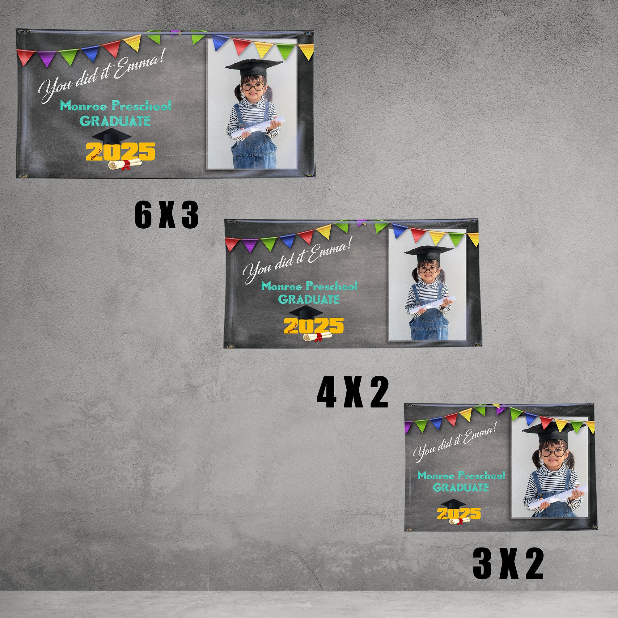 Pre - K Chalkboard Graduation Banner