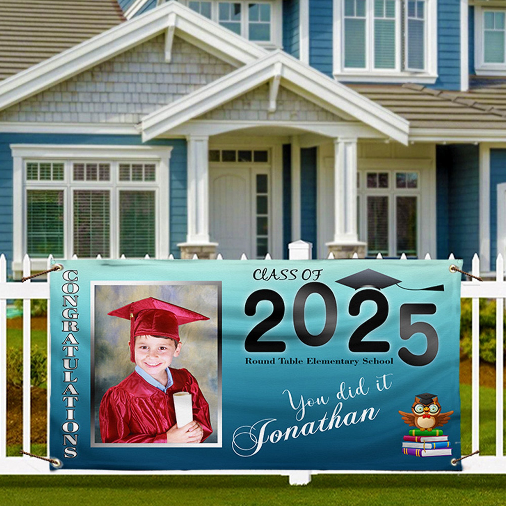 Preschool Congrats Vinyl Banner