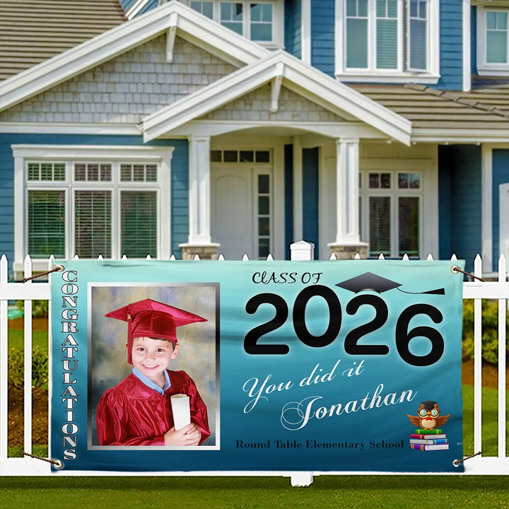 Preschool Congrats Vinyl Banner