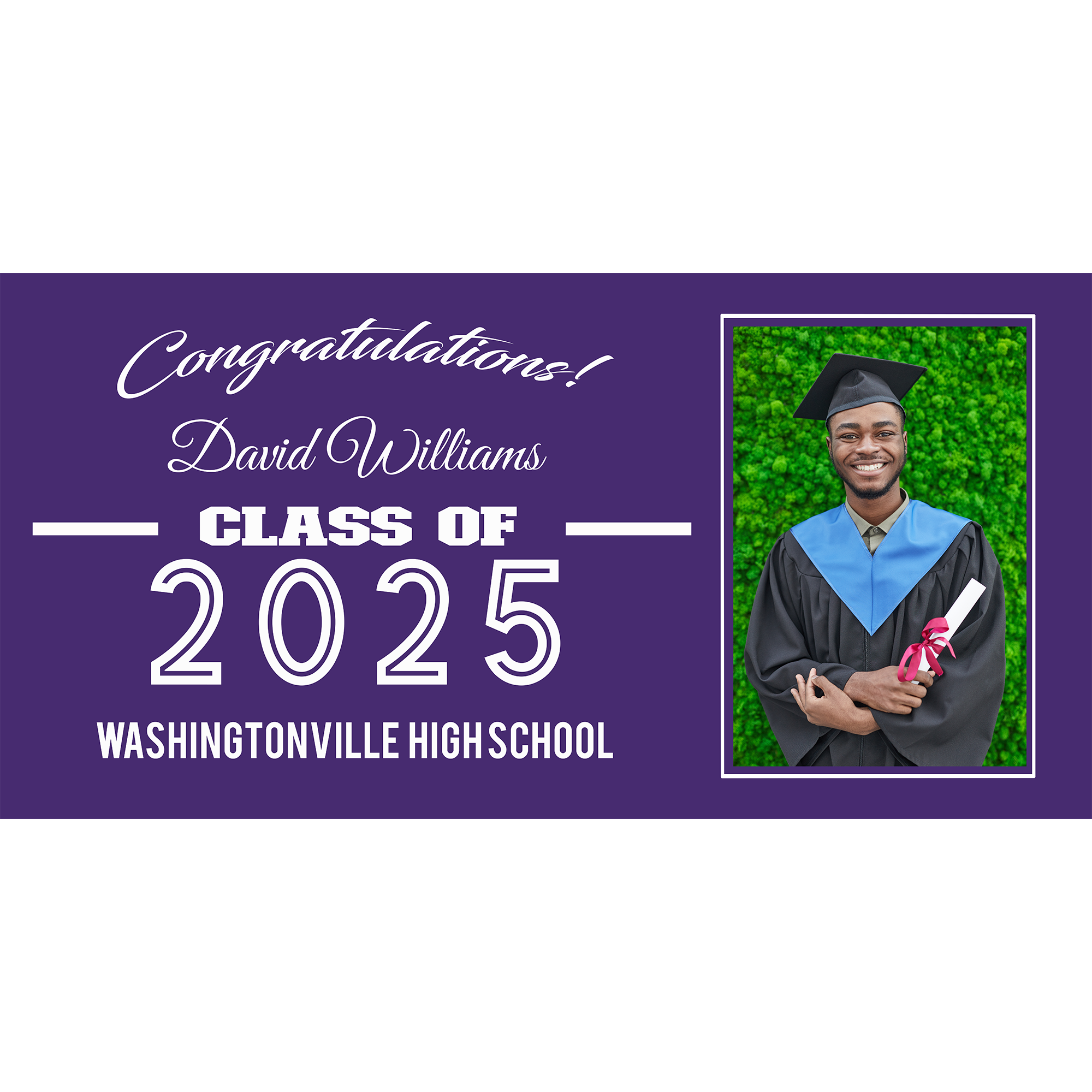 Congratulation Vinyl Banner