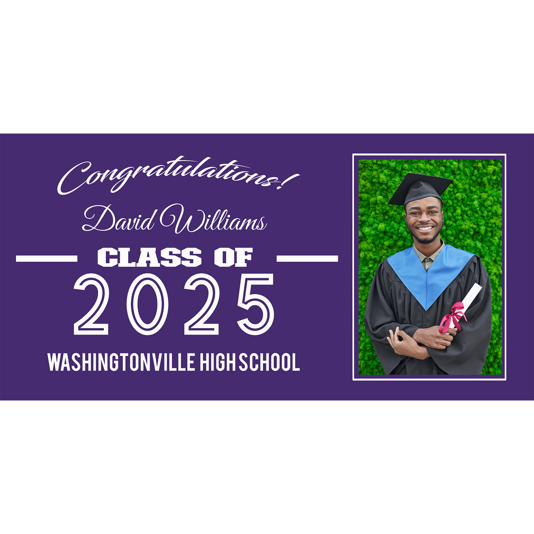 Congratulation Vinyl Banner