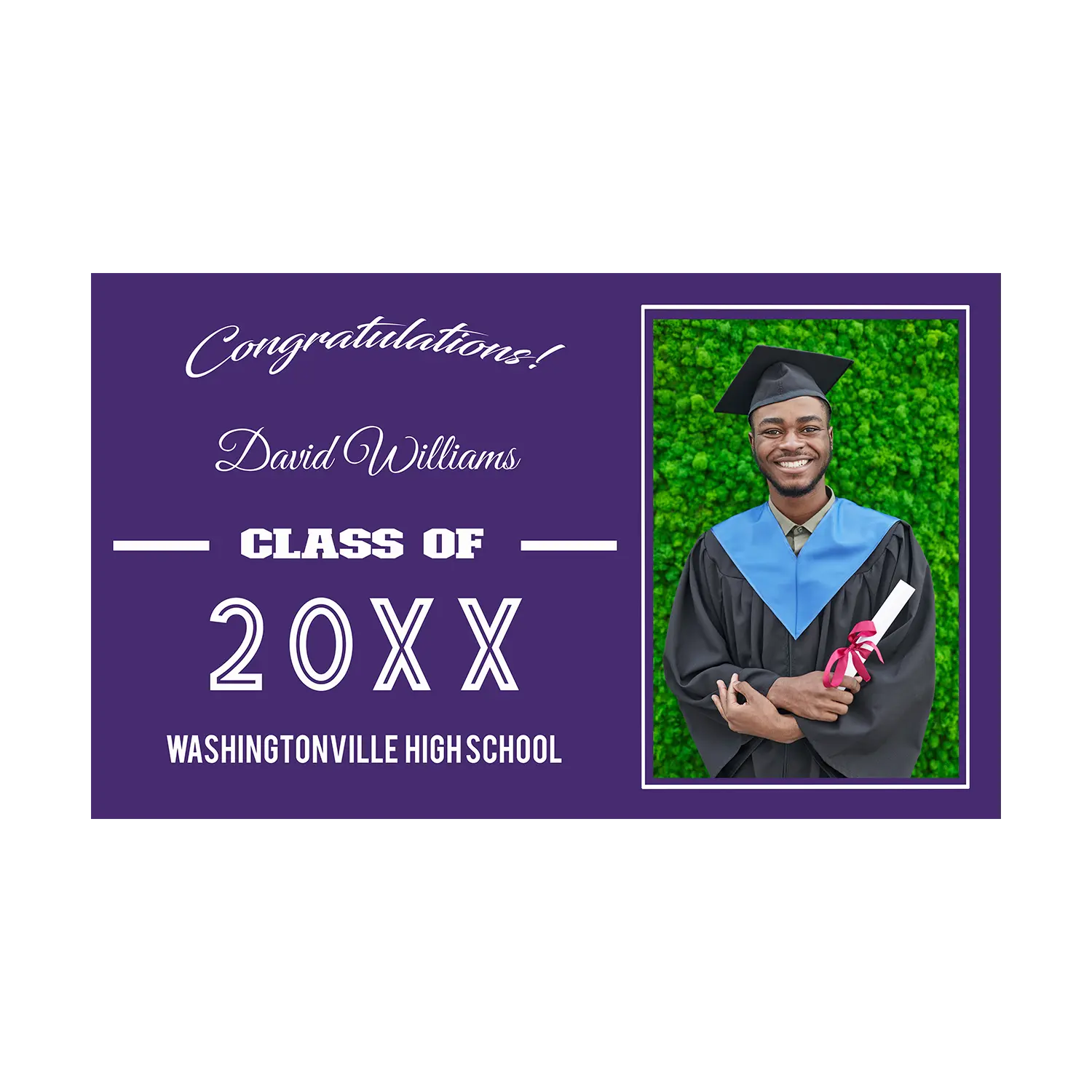 Congratulation Vinyl Banner