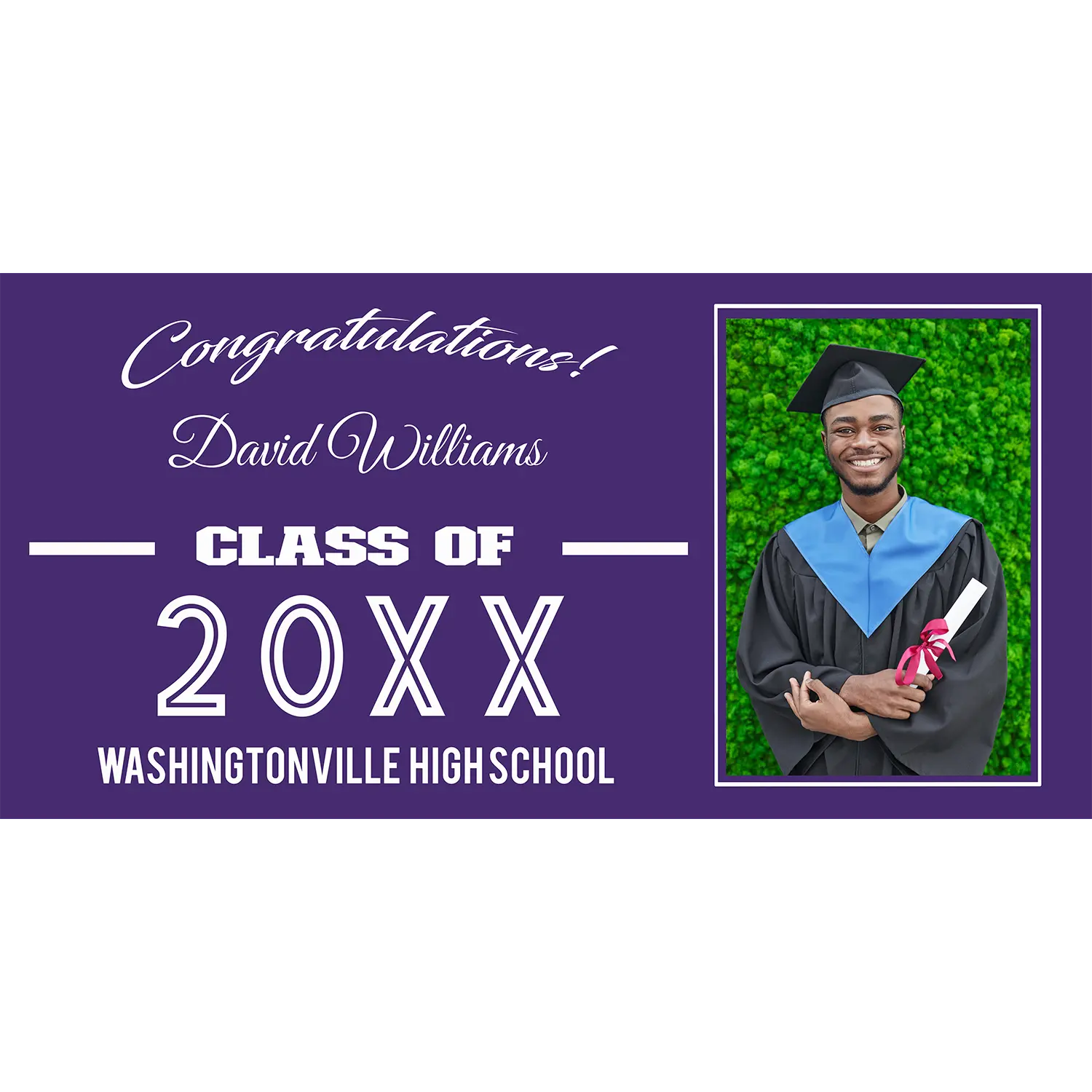 Congratulation Vinyl Banner
