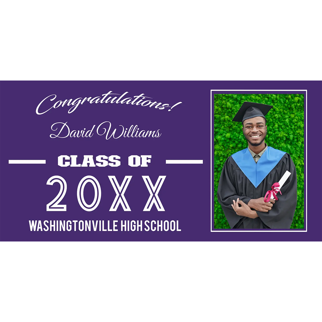 Congratulation Vinyl Banner