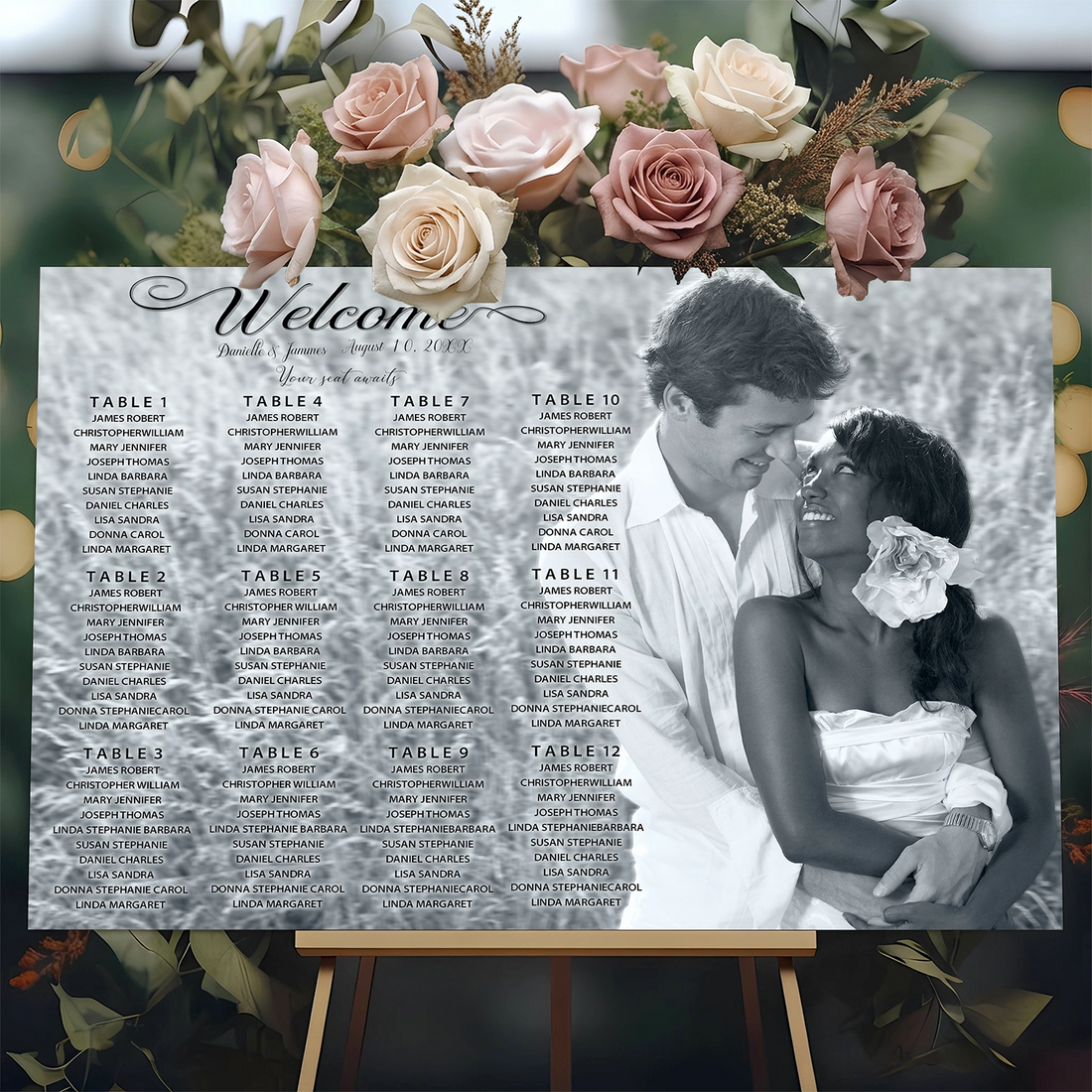 Custom Stylish seating chart