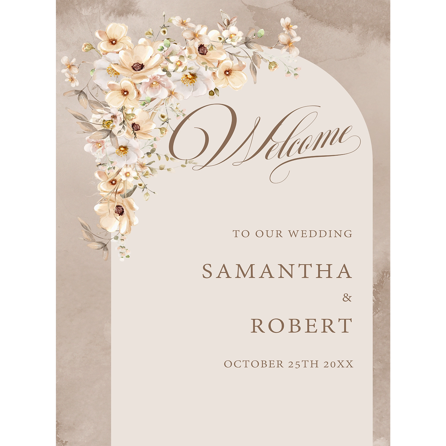 Elegant wedding sign