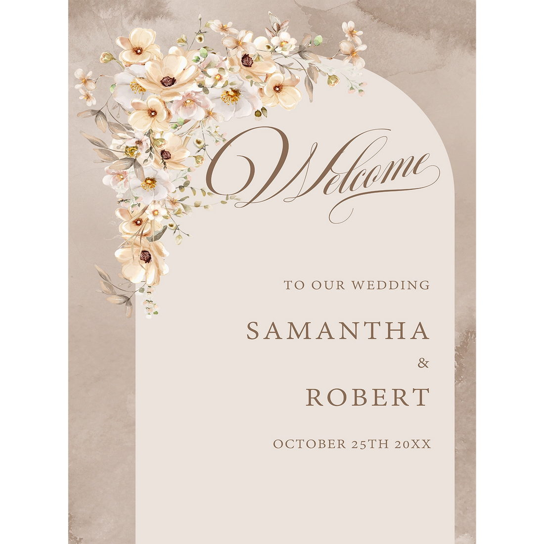 Elegant wedding sign