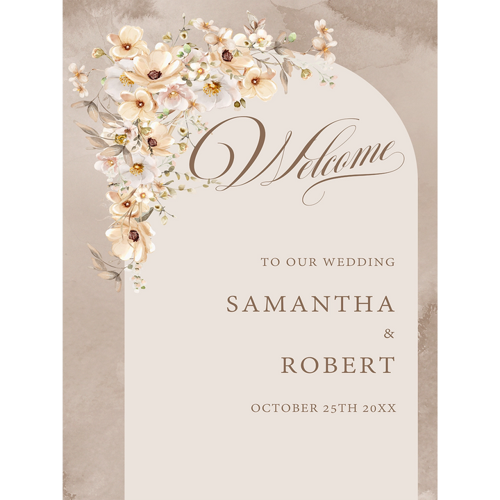 Elegant wedding sign