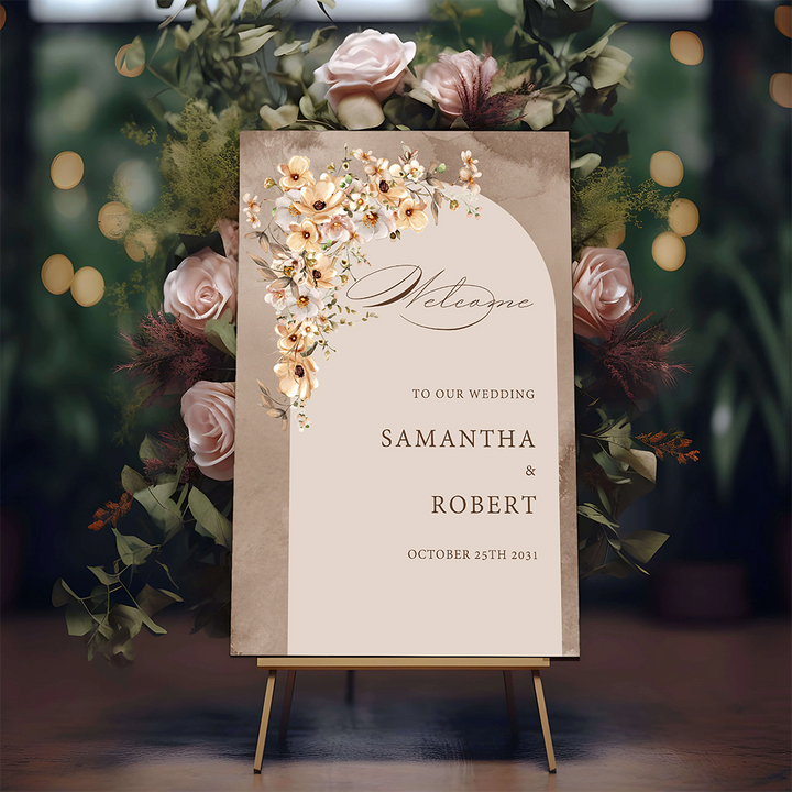 Elegant wedding sign
