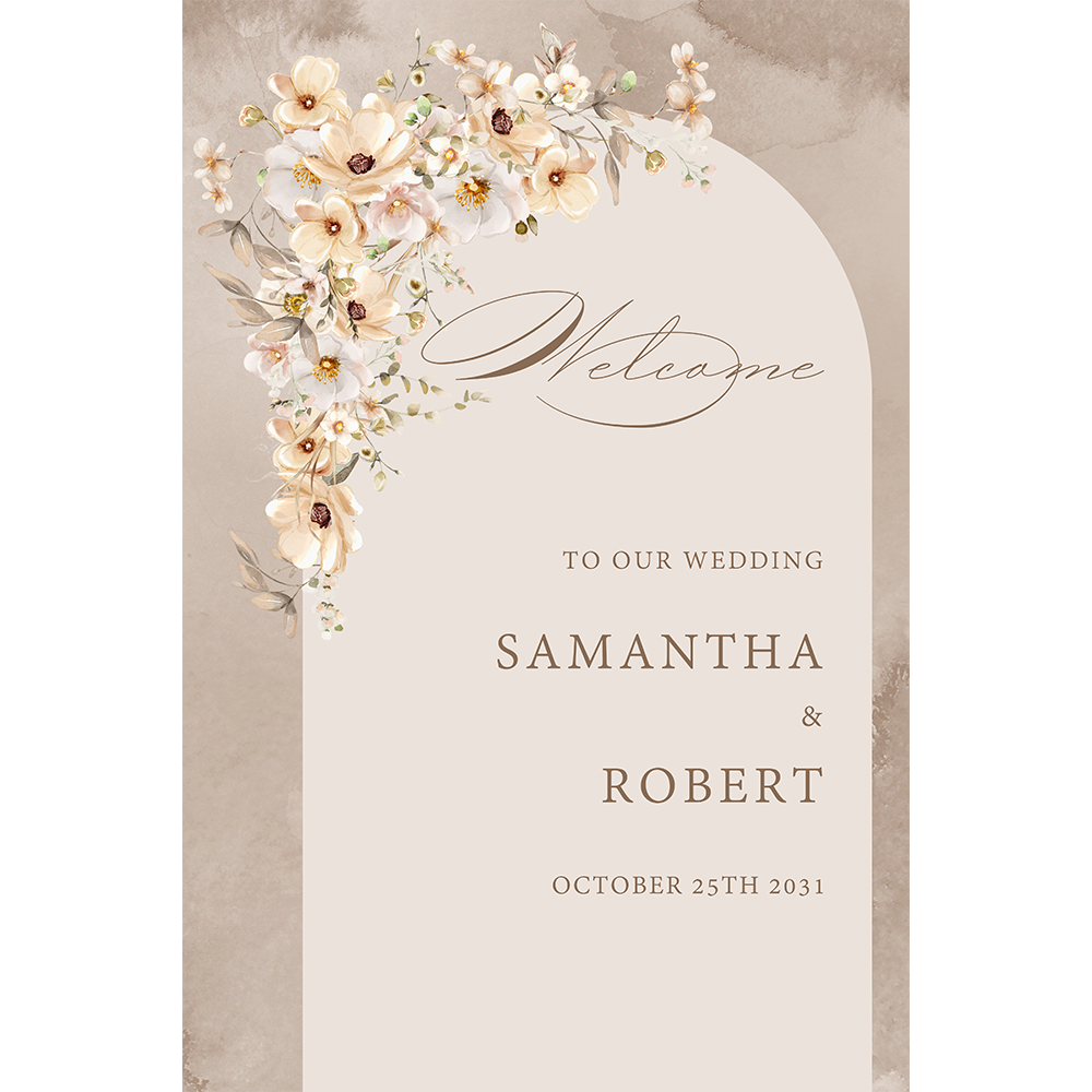 Elegant wedding sign
