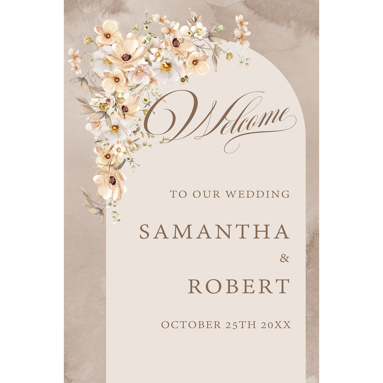 Elegant wedding sign