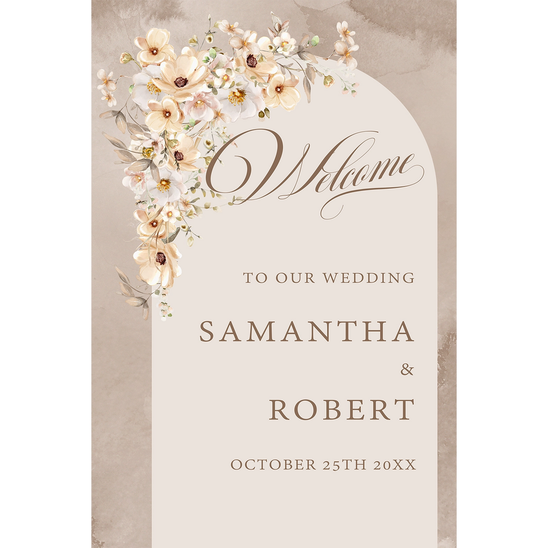 Elegant wedding sign