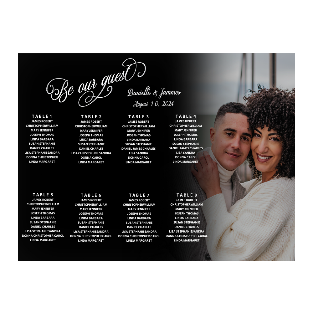 Fade to black seating chart