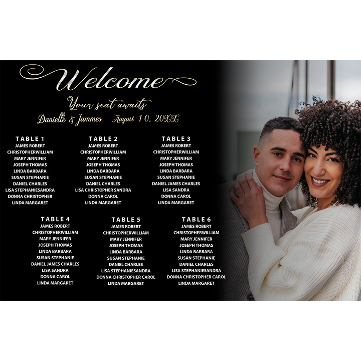 Fade to black seating chart