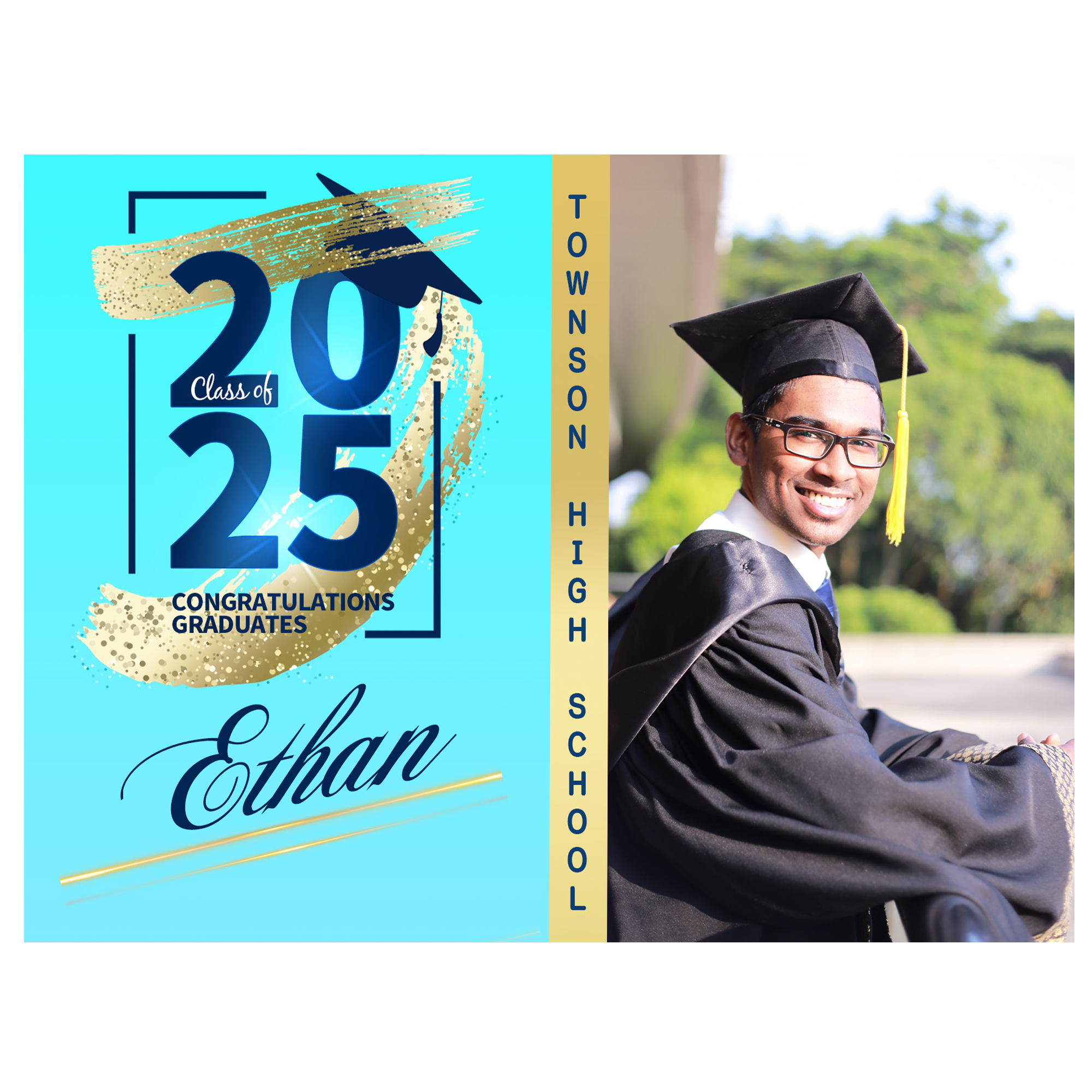 Glitter Brush Yard Sign