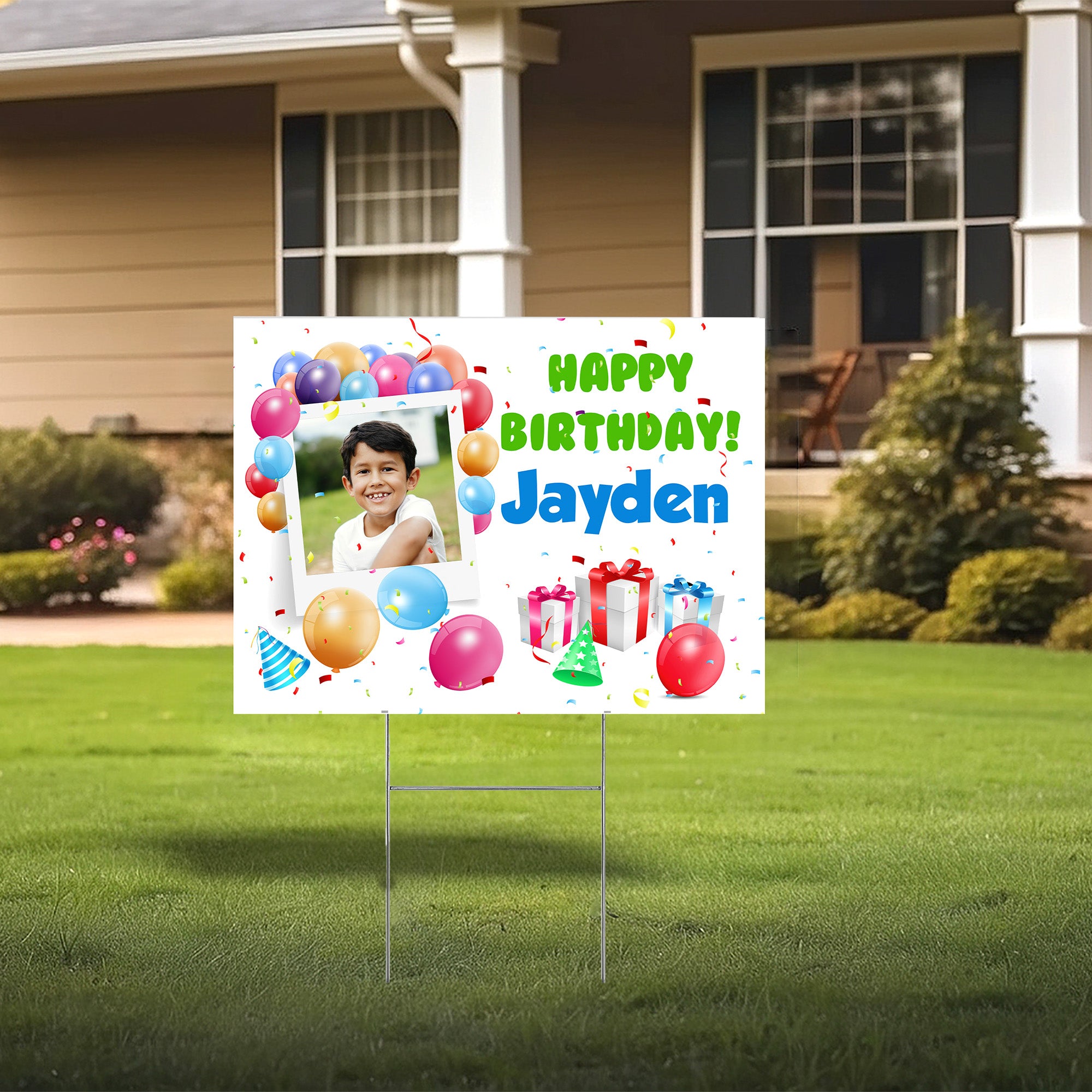 Birthday Balloon Yard Sign