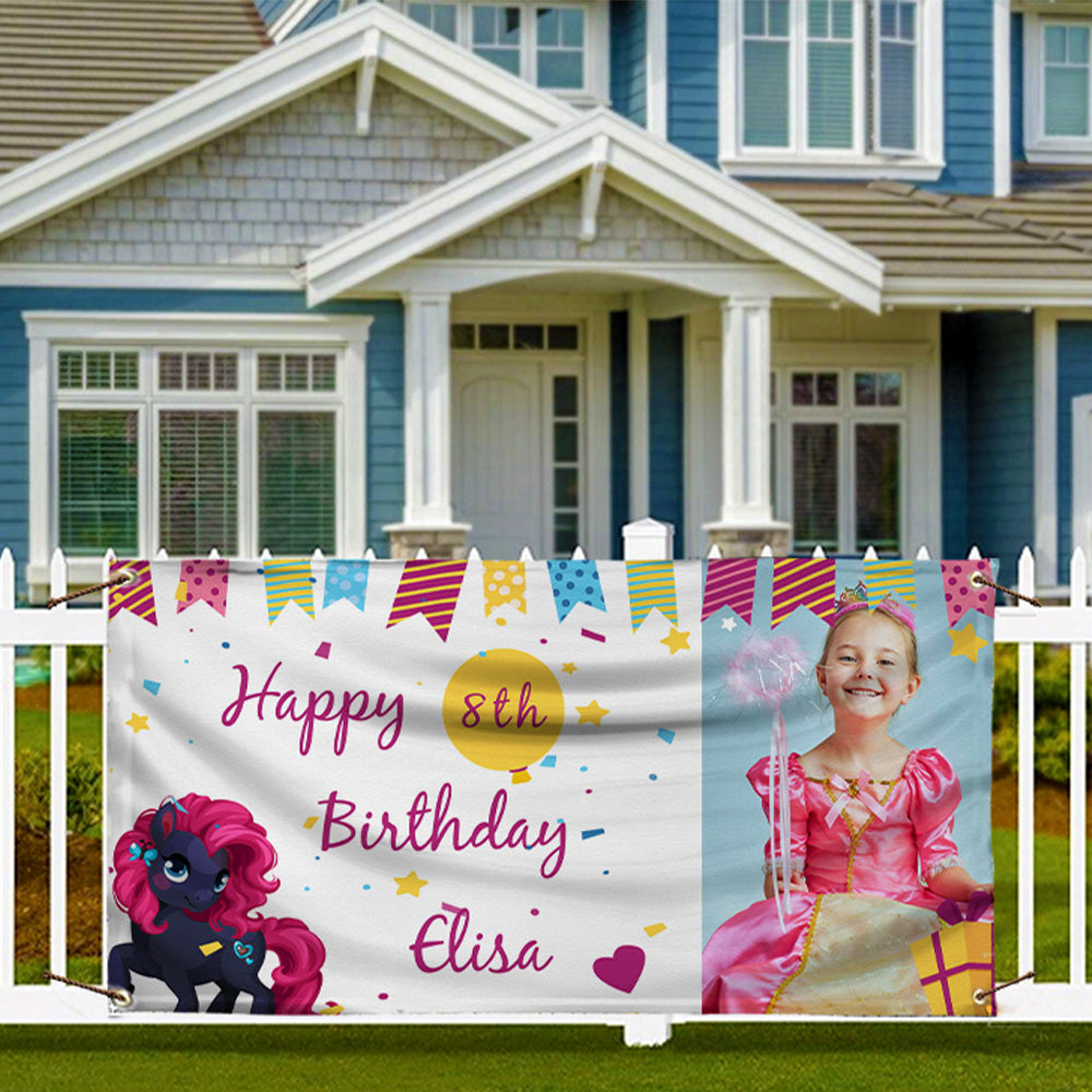 Pony Party Vinyl Banner