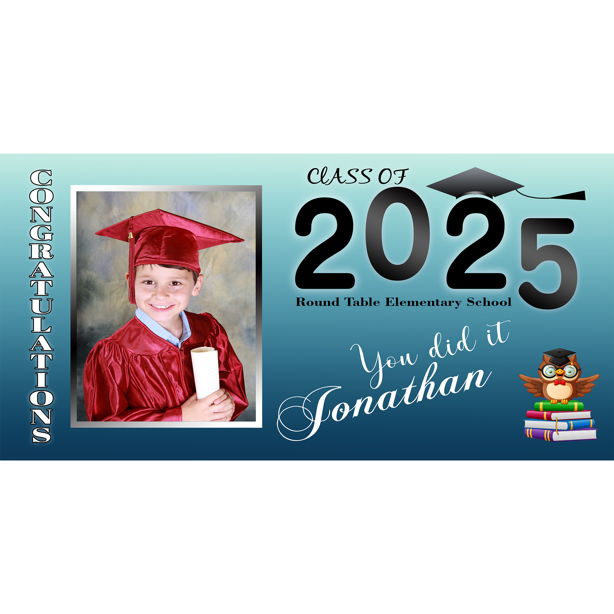 Preschool Congrats Vinyl Banner