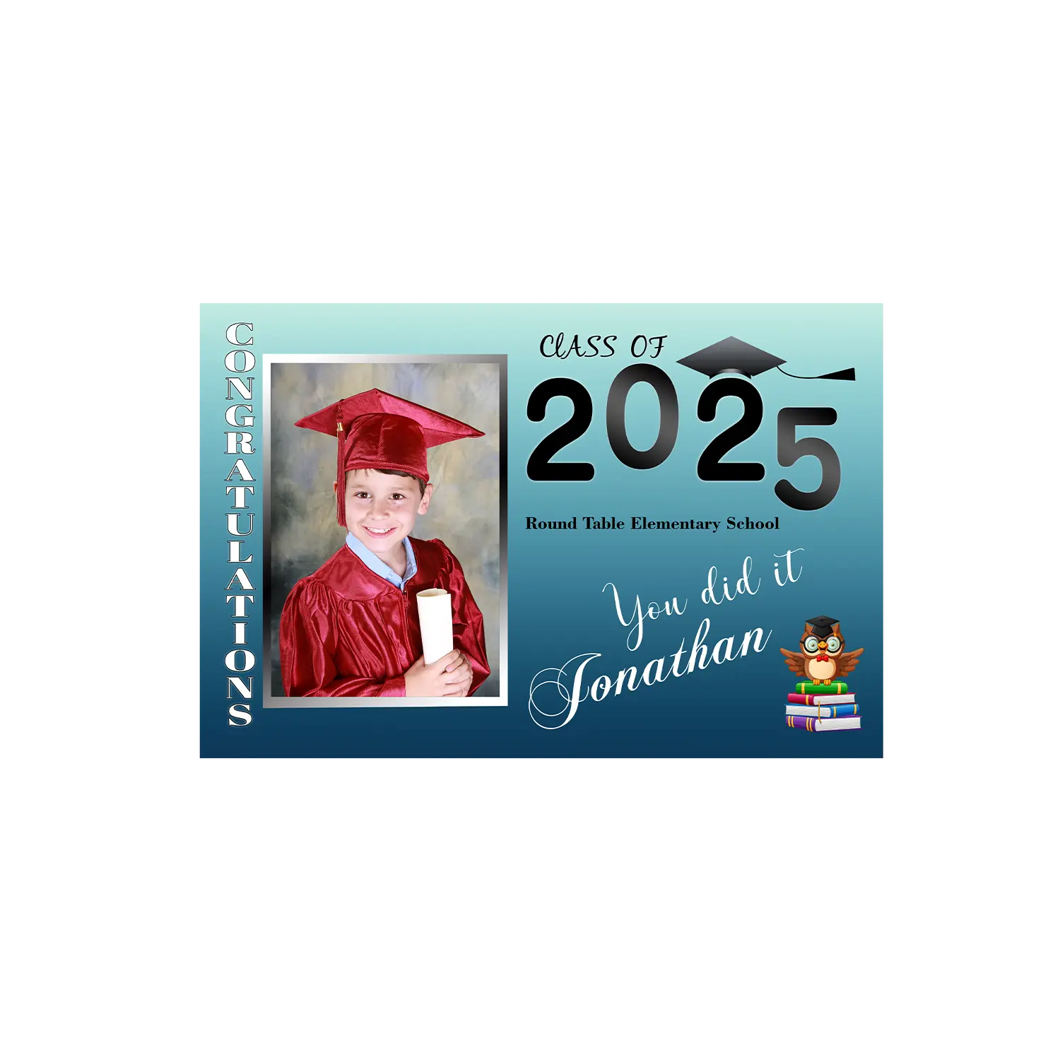 Preschool Congrats Vinyl Banner