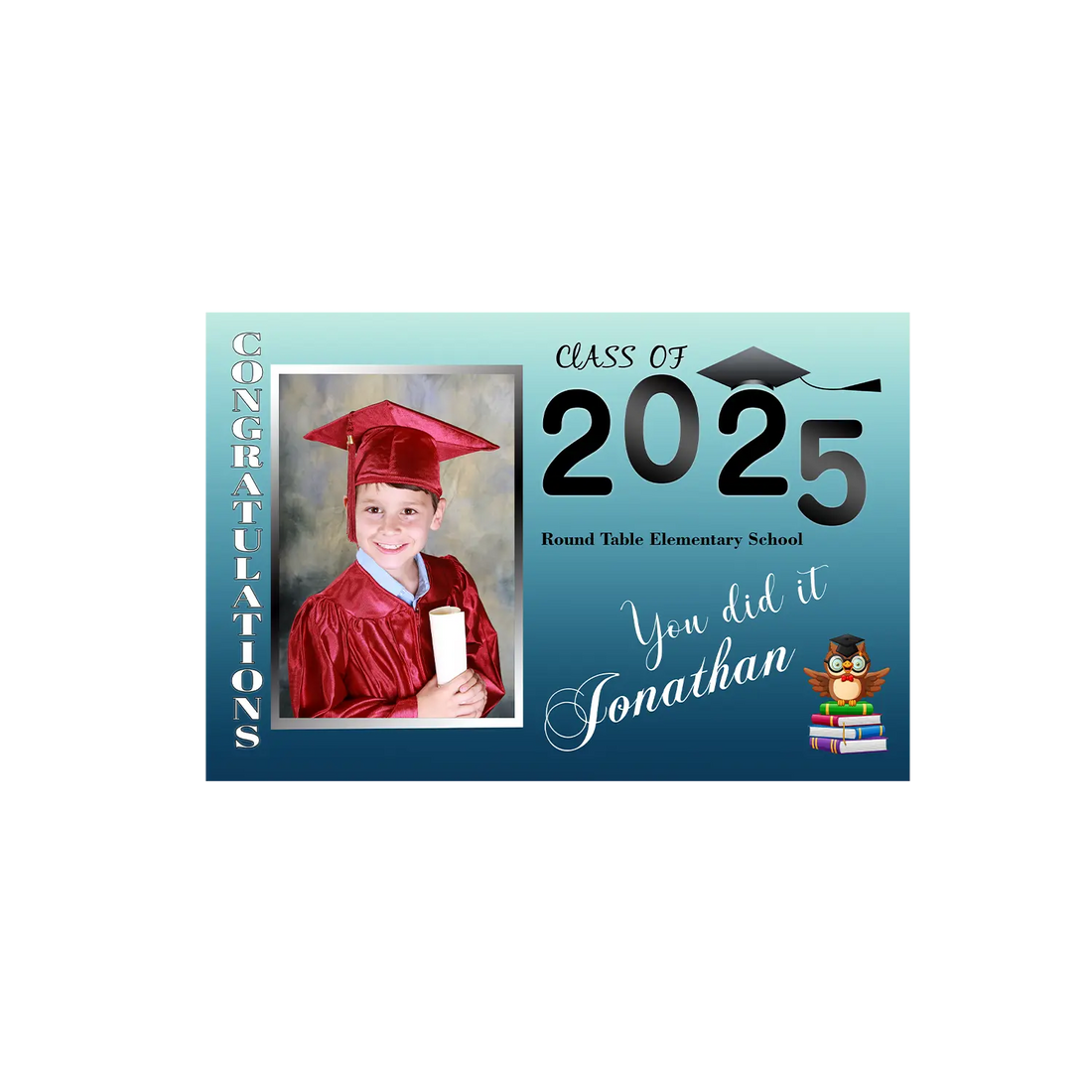 Preschool Congrats Vinyl Banner