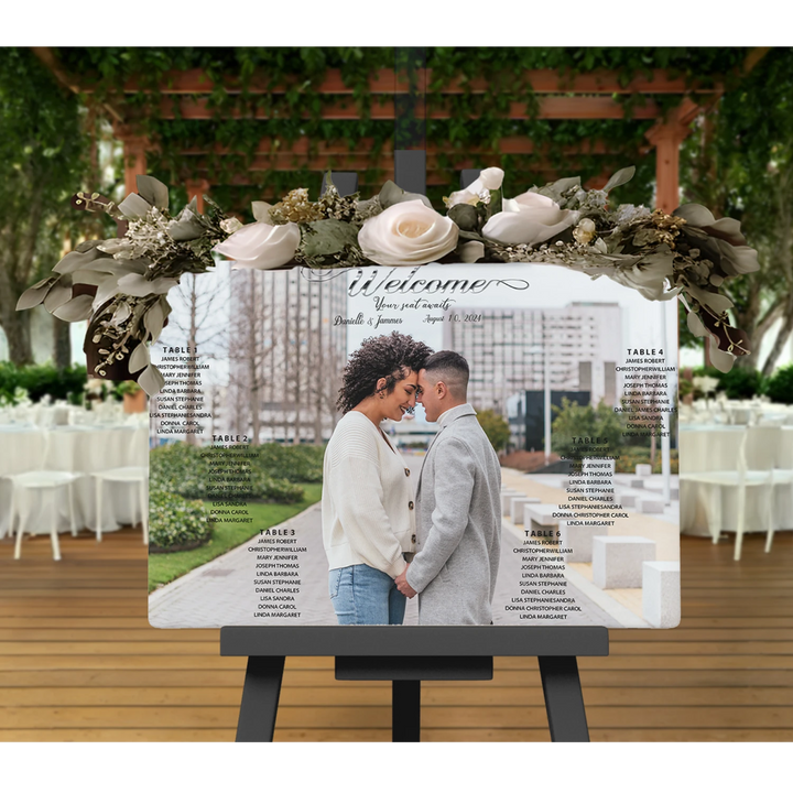 Stylish seating chart