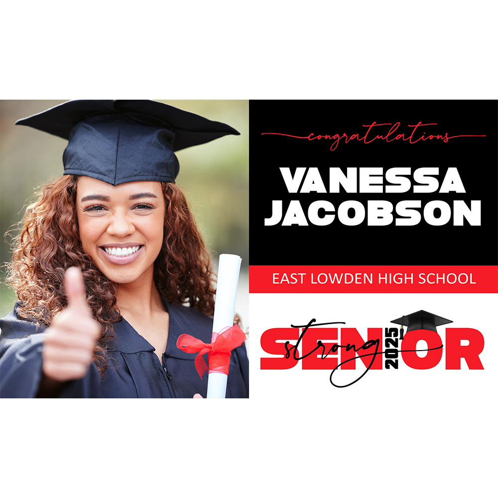 Senior Strong Vinyl Banner