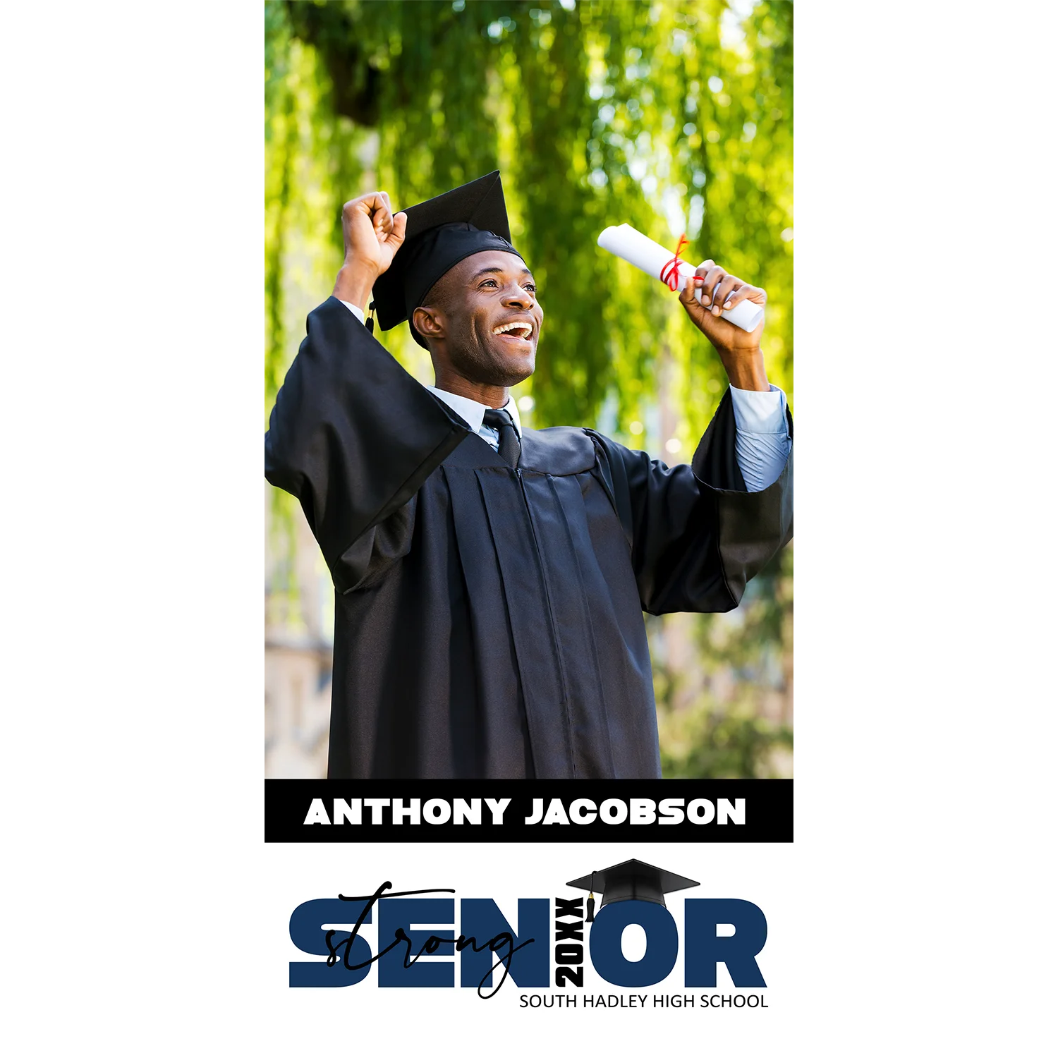 Senior Strong Vertical Banner