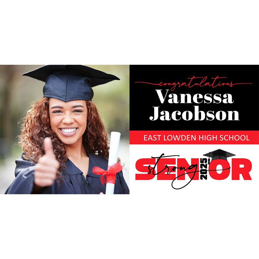 Senior Strong Vinyl Banner