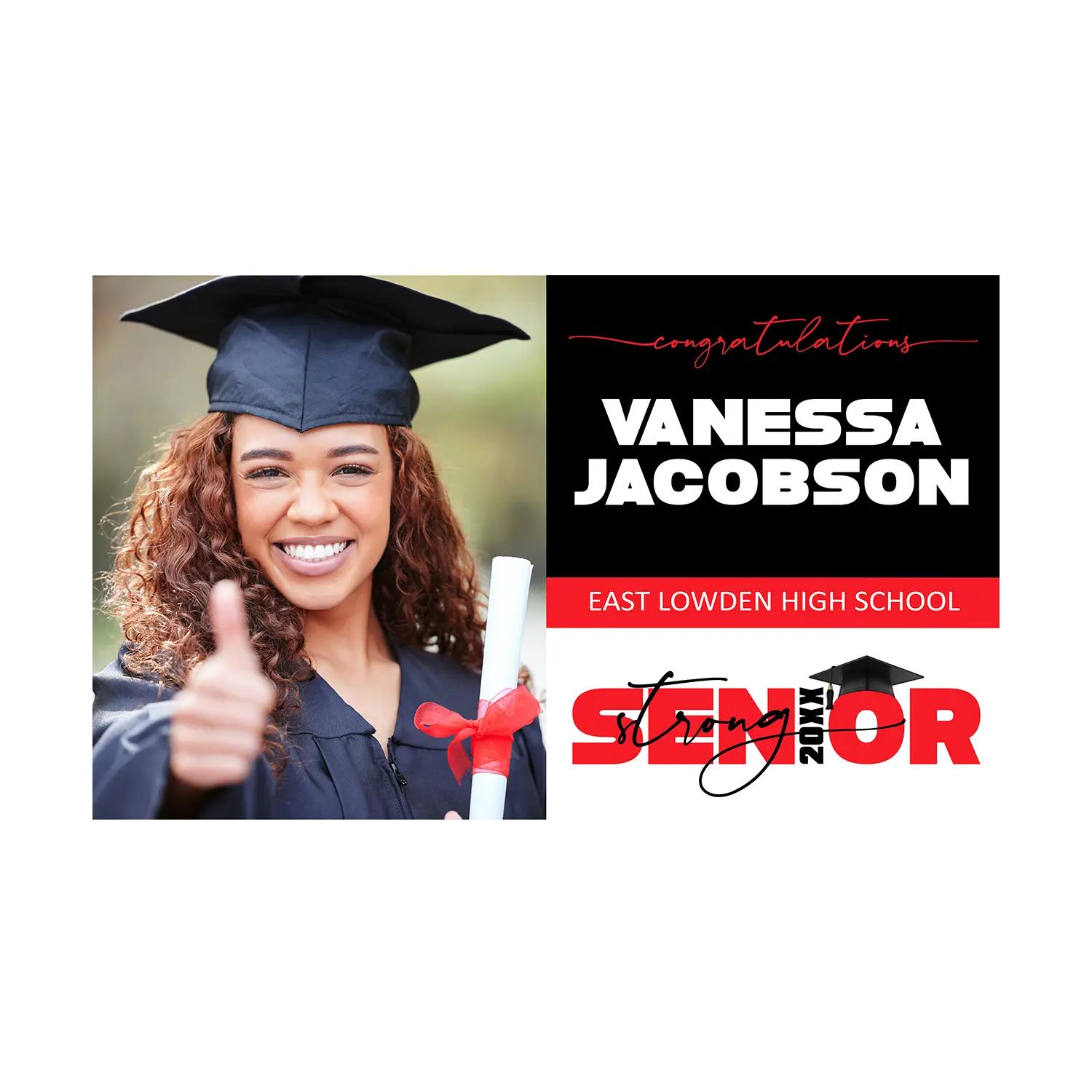 Senior Strong Vinyl Banner
