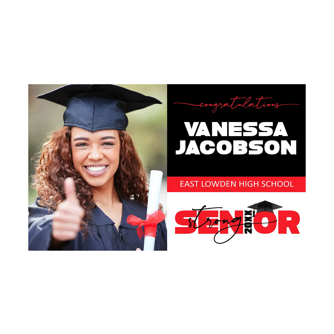 Senior Strong Vinyl Banner