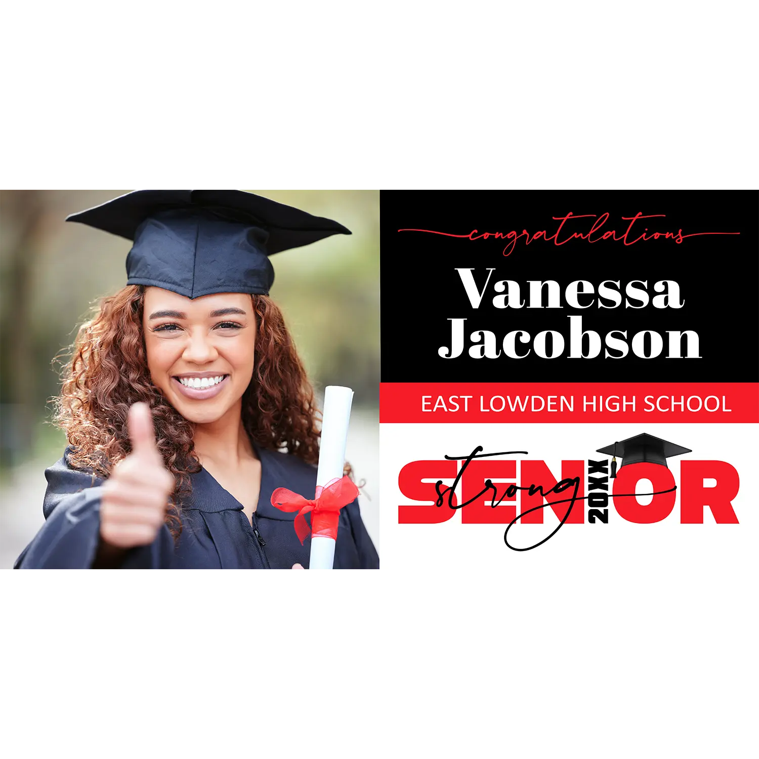 Senior Strong Vinyl Banner