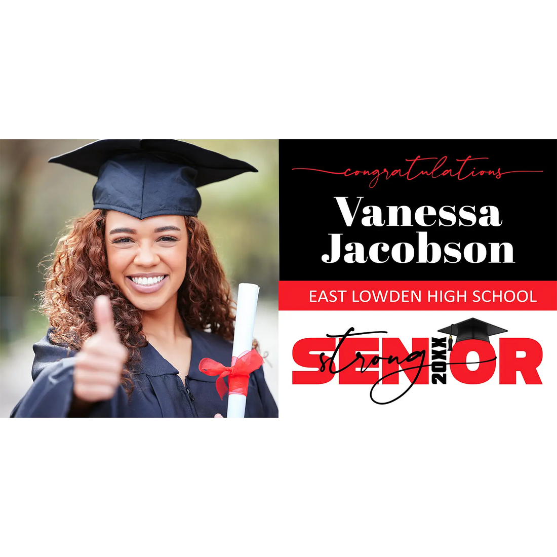 Senior Strong Vinyl Banner