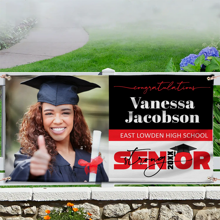 Senior Strong Vinyl Banner