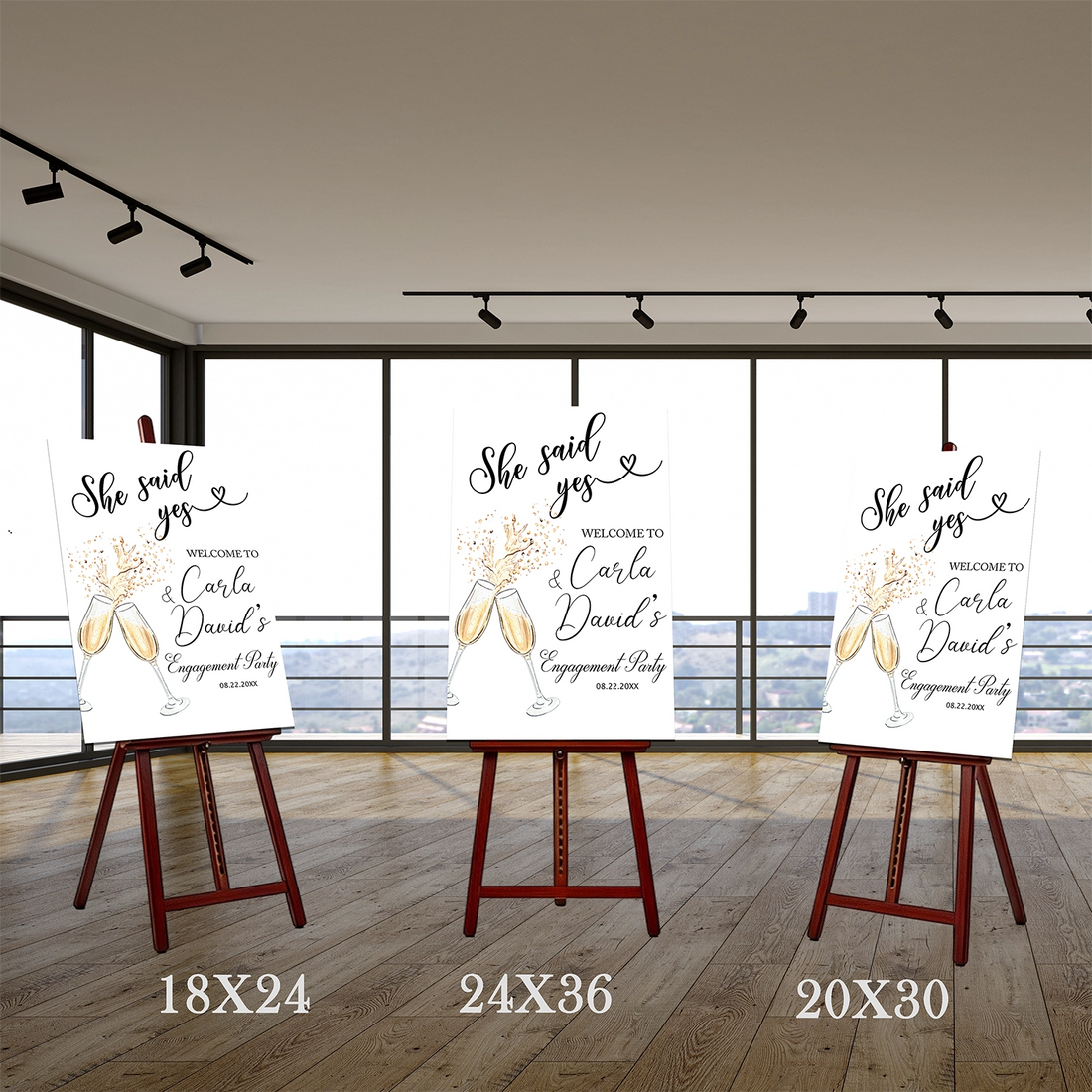 She Said Yes Engagement Sign