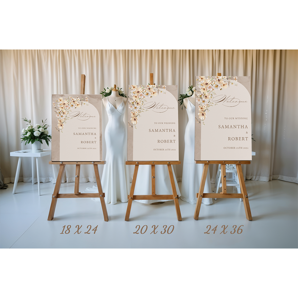 Elegant wedding sign