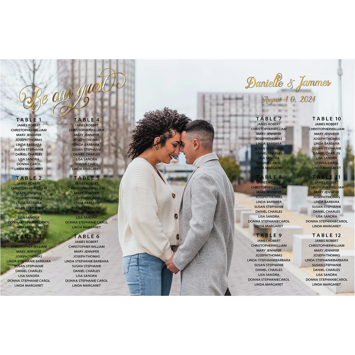 Stylish seating chart