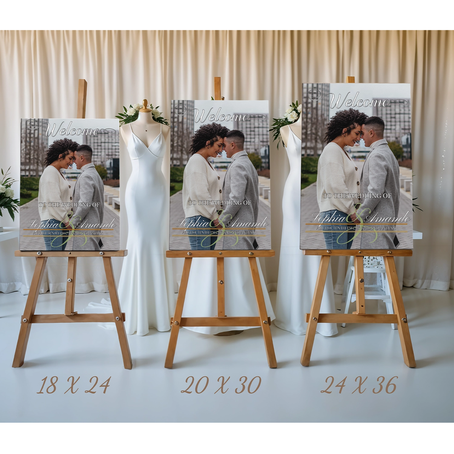 Stylish Welcome Wedding Sign