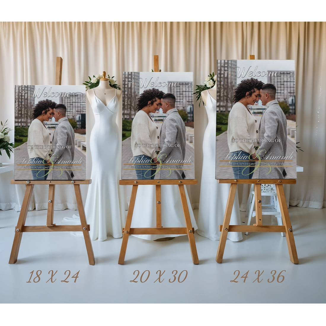 Stylish Welcome Wedding Sign