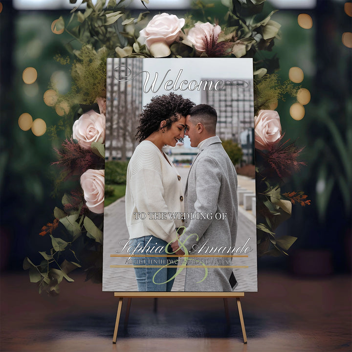 Stylish Welcome Wedding Sign