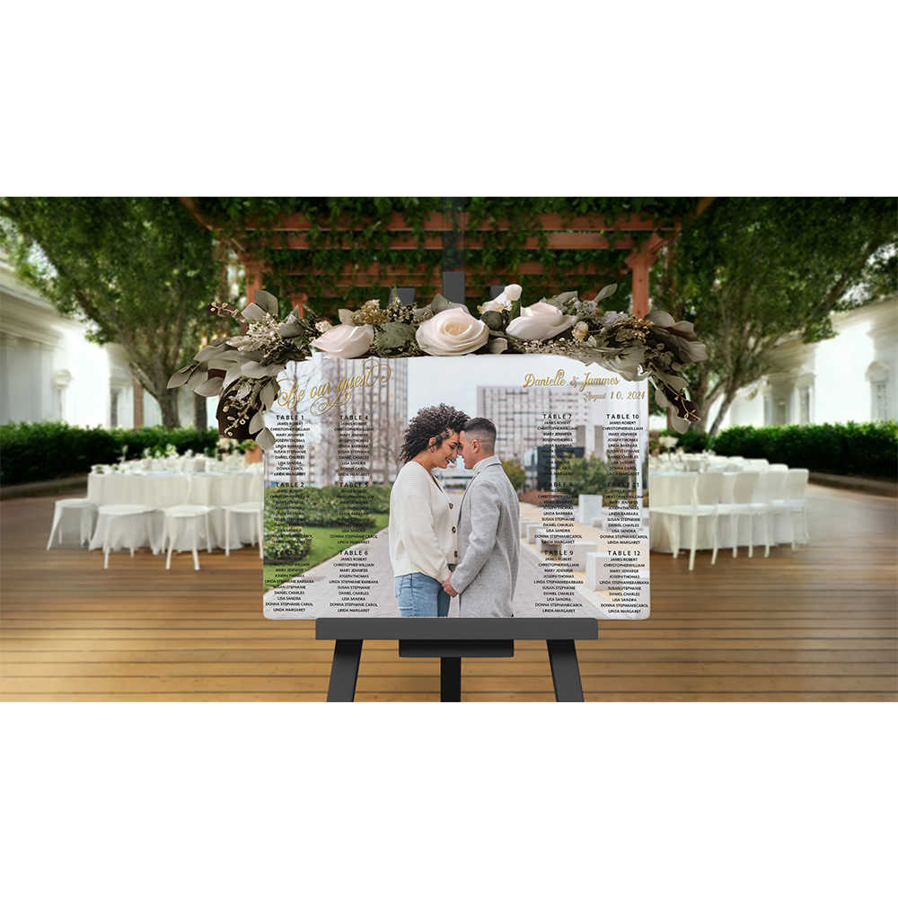 Stylish seating chart