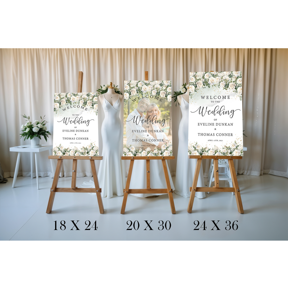 Stylish Welcome Wedding Sign